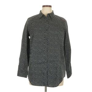 Woman Within Black and White Polka Dot Shirt